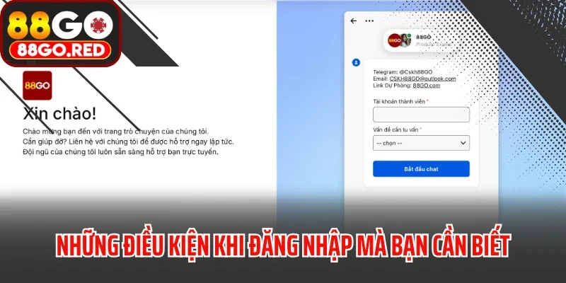 Đăng Nhập 3 Những điều kiện khi đăng nhập mà bạn cần biết